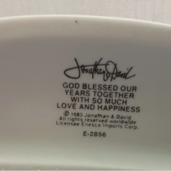 Precious Moments 10th Anniversary Cake Topper - Cream and Pink - Picture 4 of 16